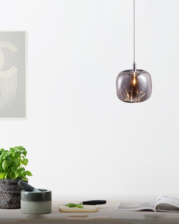 Olverai Colored Glass Multi Pendant Chandelier