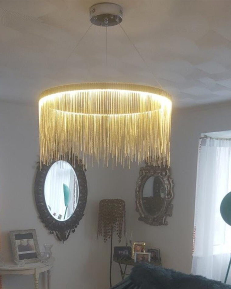 Olverai Fringe Round Chandelier