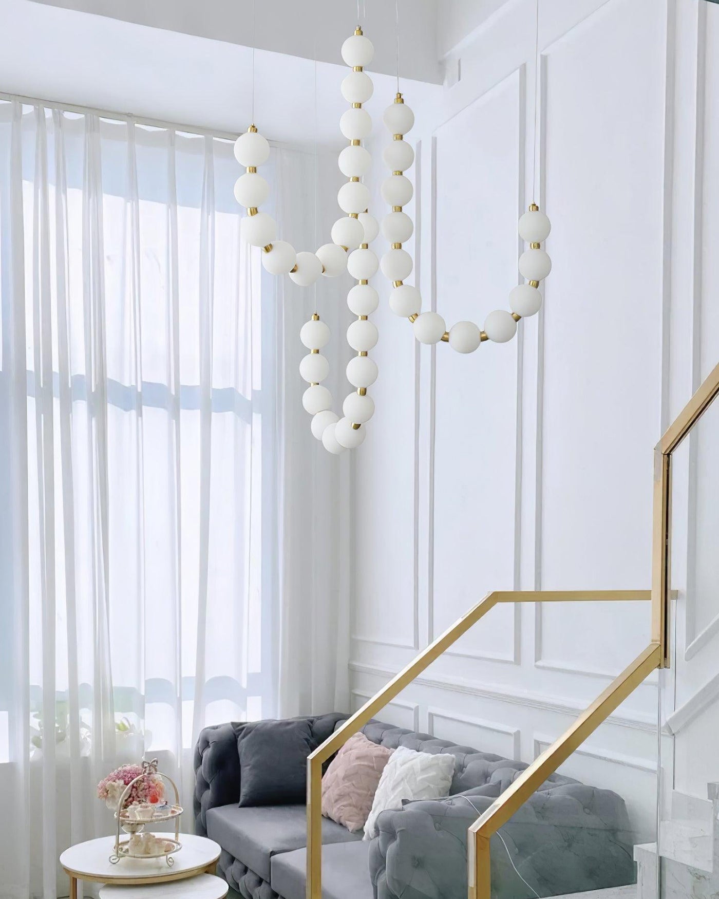 Olverai String Pearl Chandelier