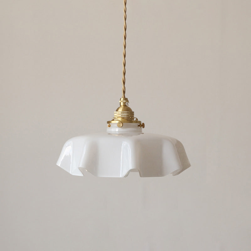 Olverai Retro Coloured/Pink Glass Pendant Light