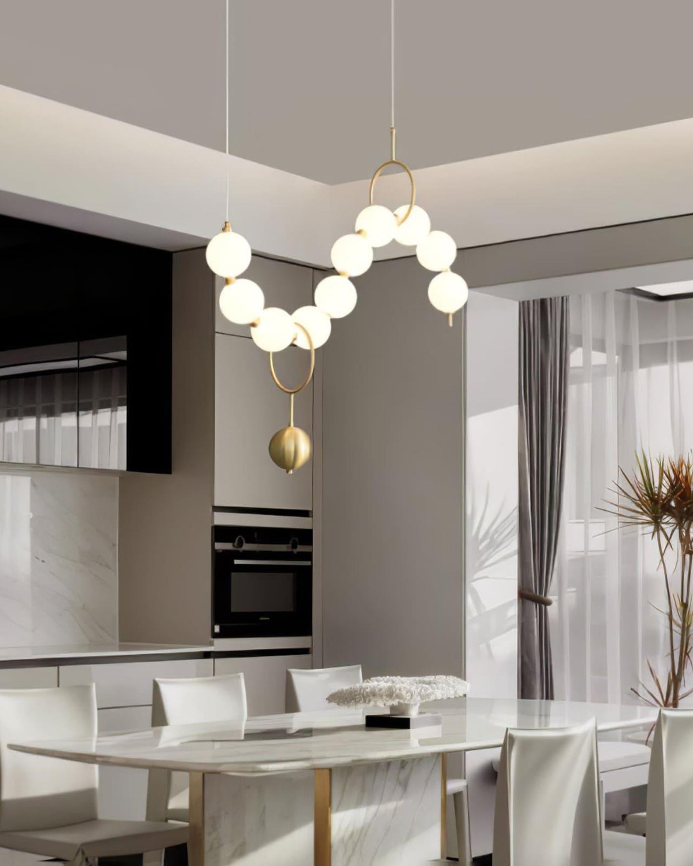 Olverai String Pearl Chandelier