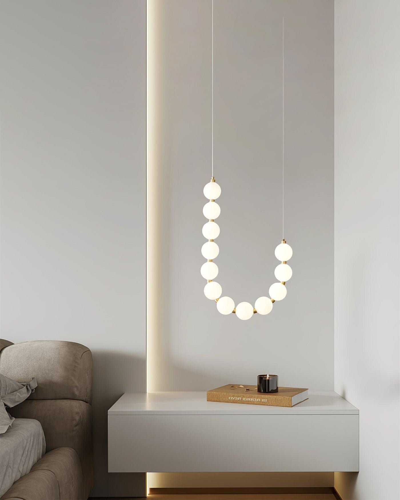Olverai String Pearl Chandelier