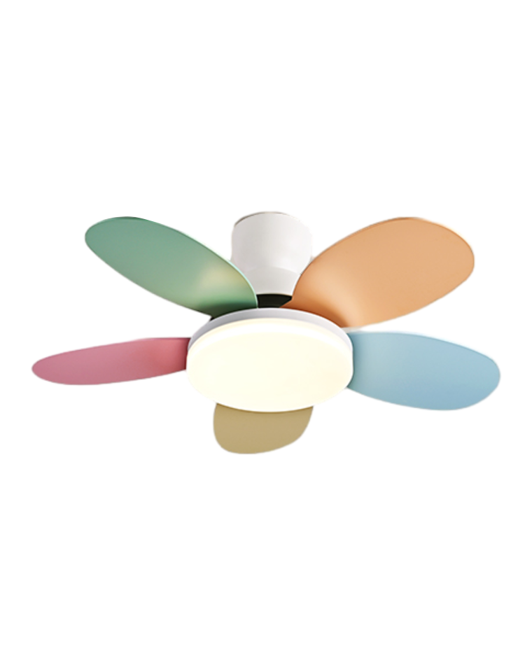 Olverai 36" Scandi Wood Ceiling Fan Lamp