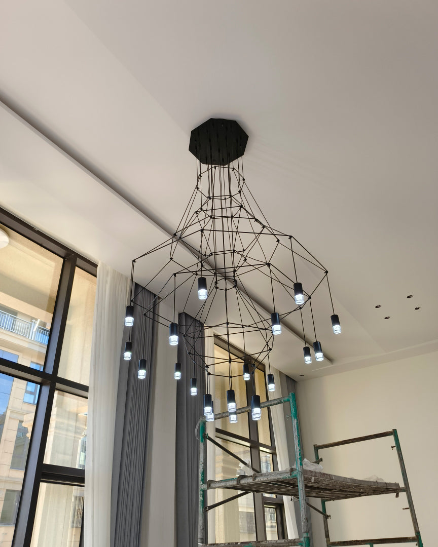 Olverai Wire Tiered Sculptural Chandelier
