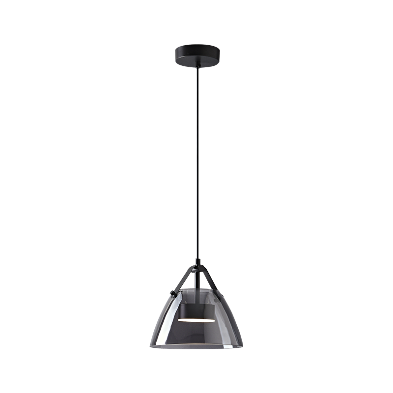 Olverai 3 Light Smoked Glass Pendant Light