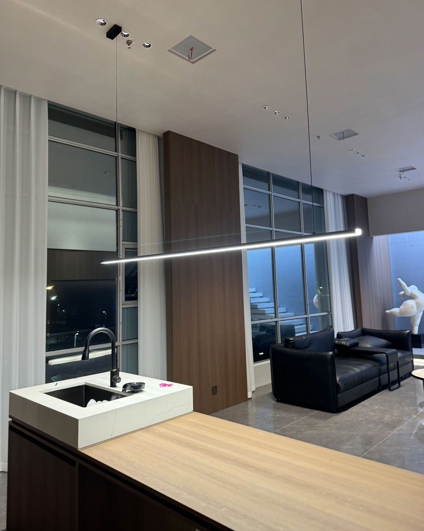 Olverai Extra Long Linear Pendant Light