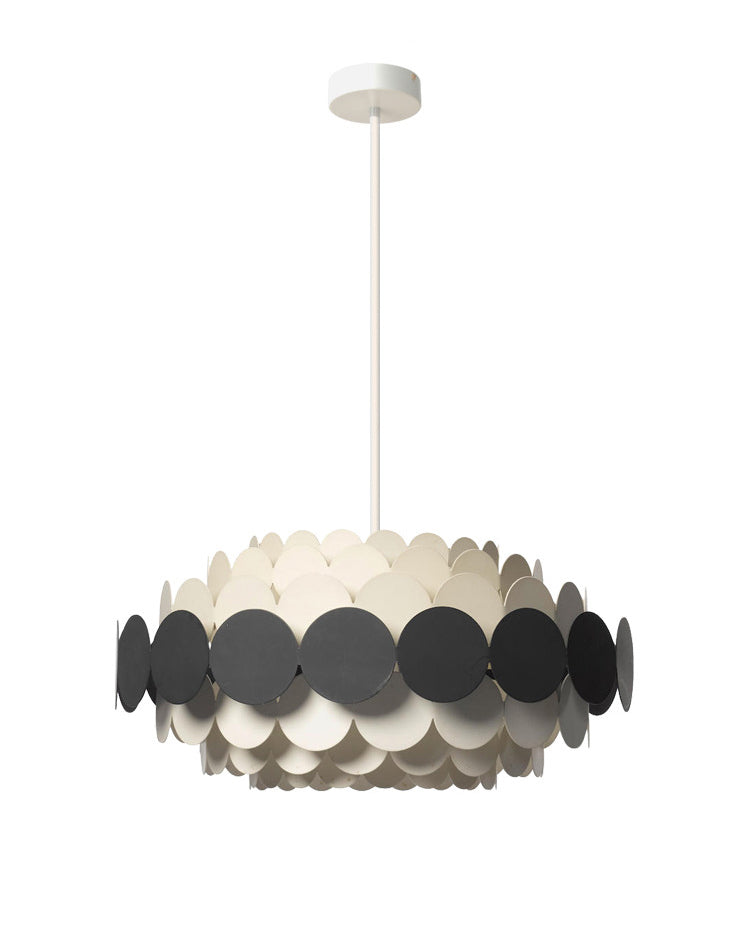 Olverai Scandi Scalloped Round Chandelier