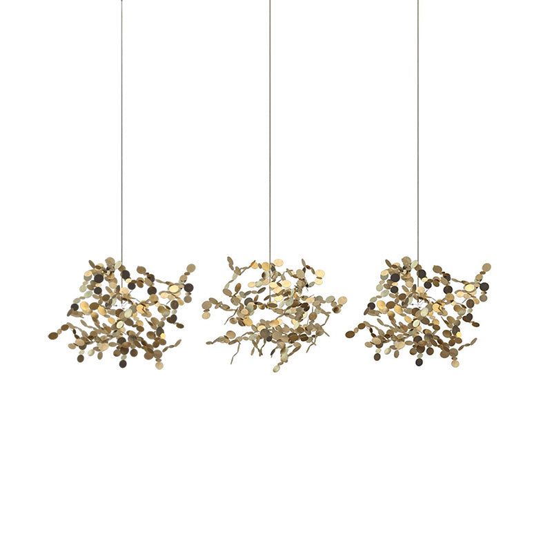 Olverai Argent/Gold Cloud Multi Pendant Chandelier