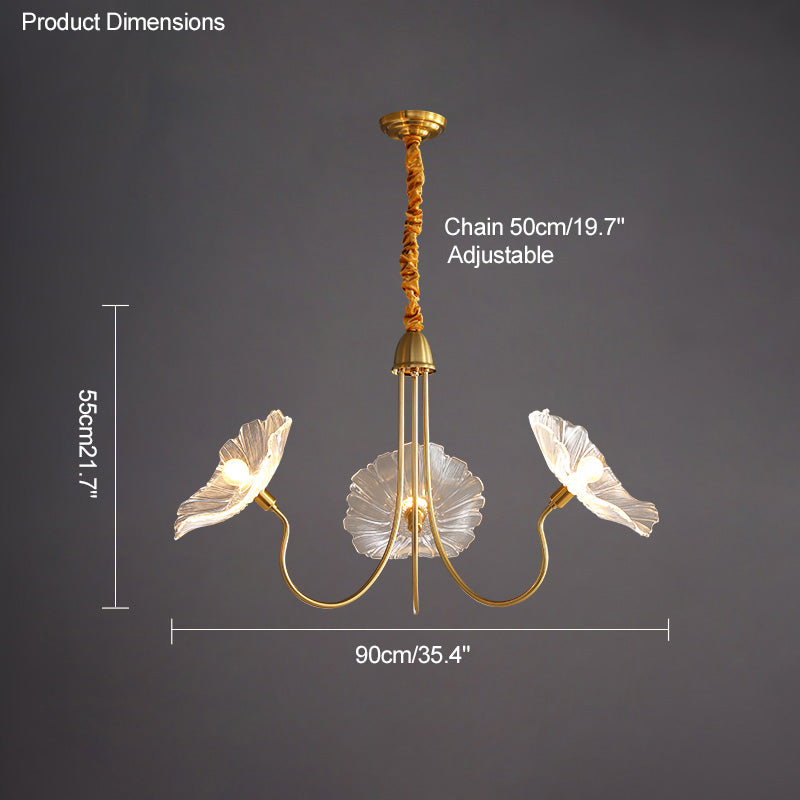 Olverai Lotus Flower Arm Chandelier