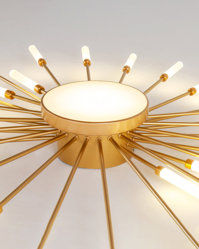 Olverai Firework Sunburst Flush Mount Ceiling Light