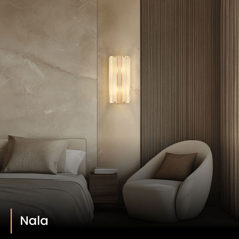 Olverai Sorelia Alabaster Wall Sconce