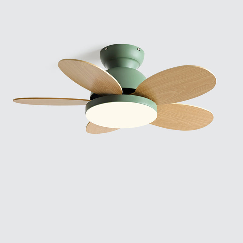 Olverai 36" Scandi Wood Ceiling Fan Lamp
