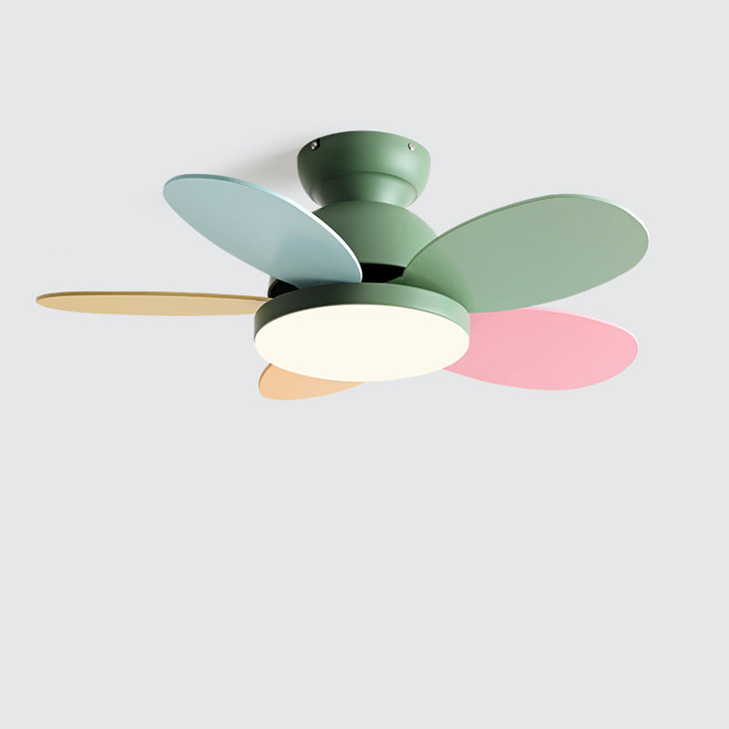 Olverai 36" Scandi Wood Ceiling Fan Lamp
