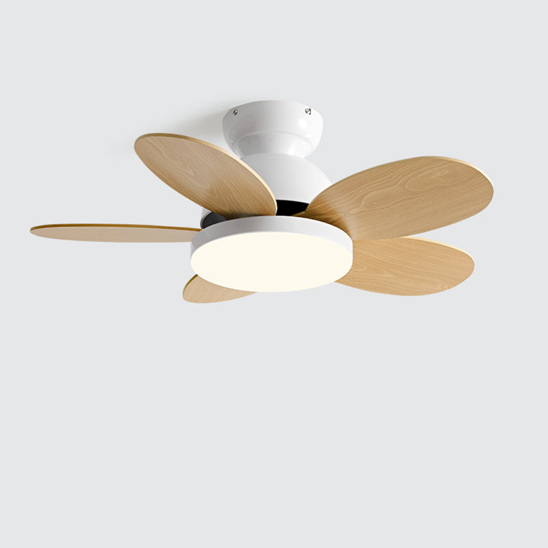 Olverai 36" Scandi Wood Ceiling Fan Lamp