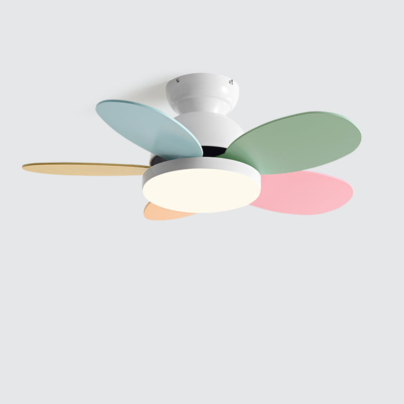Olverai 36" Scandi Wood Ceiling Fan Lamp