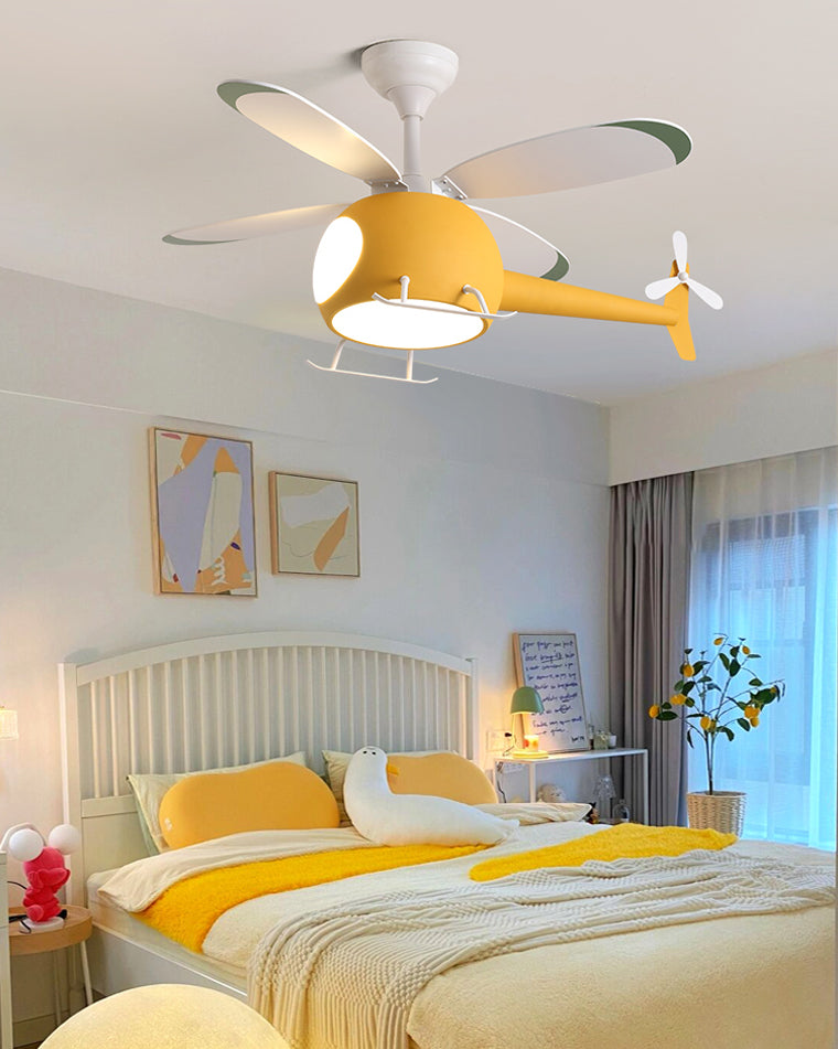 Olverai Airplane Children Ceiling Fan Lamp