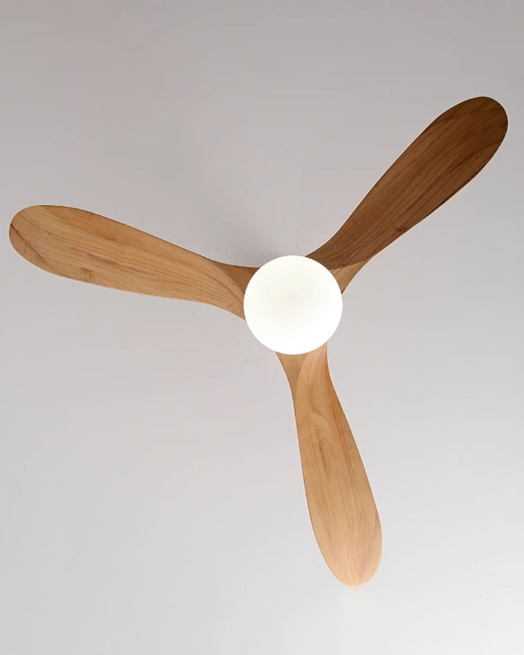Olverai 52" Propeller Wood Ceiling Fan Lamp