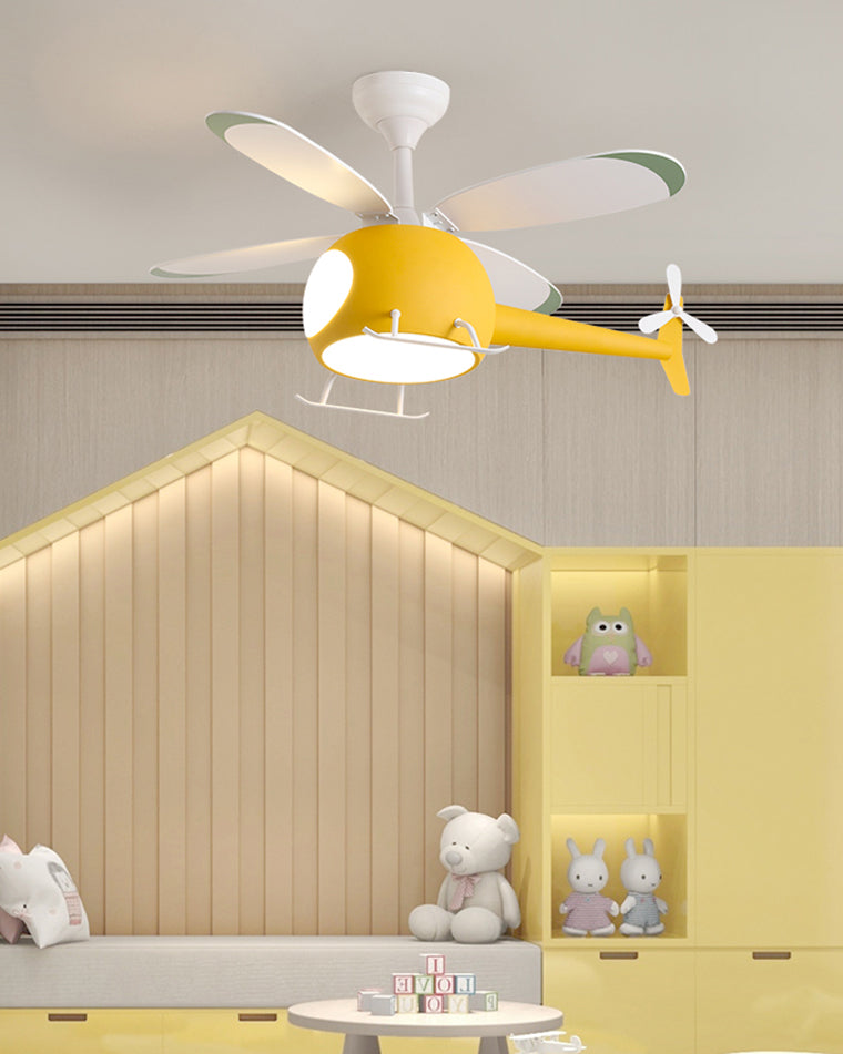 Olverai Airplane Children Ceiling Fan Lamp