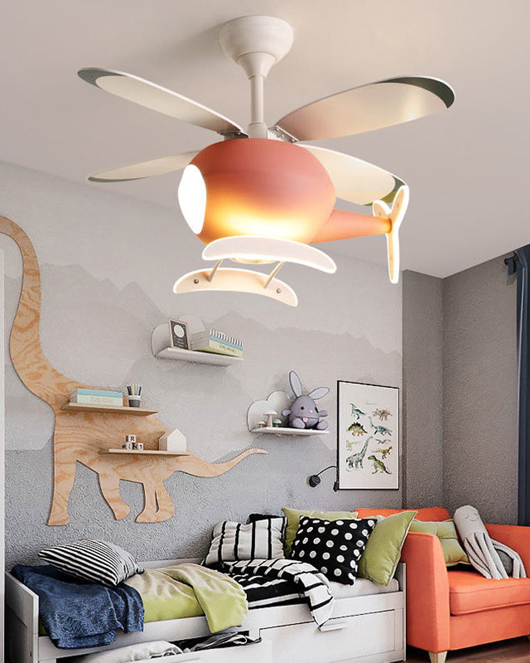 Olverai Airplane Children Ceiling Fan Lamp