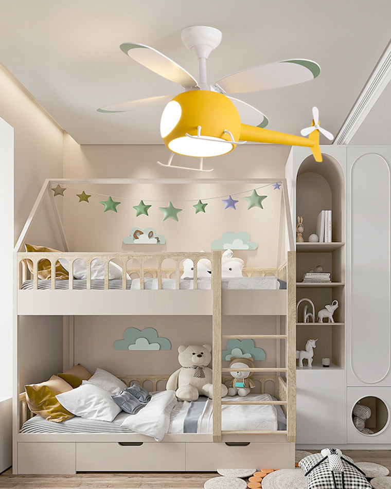Olverai Airplane Children Ceiling Fan Lamp