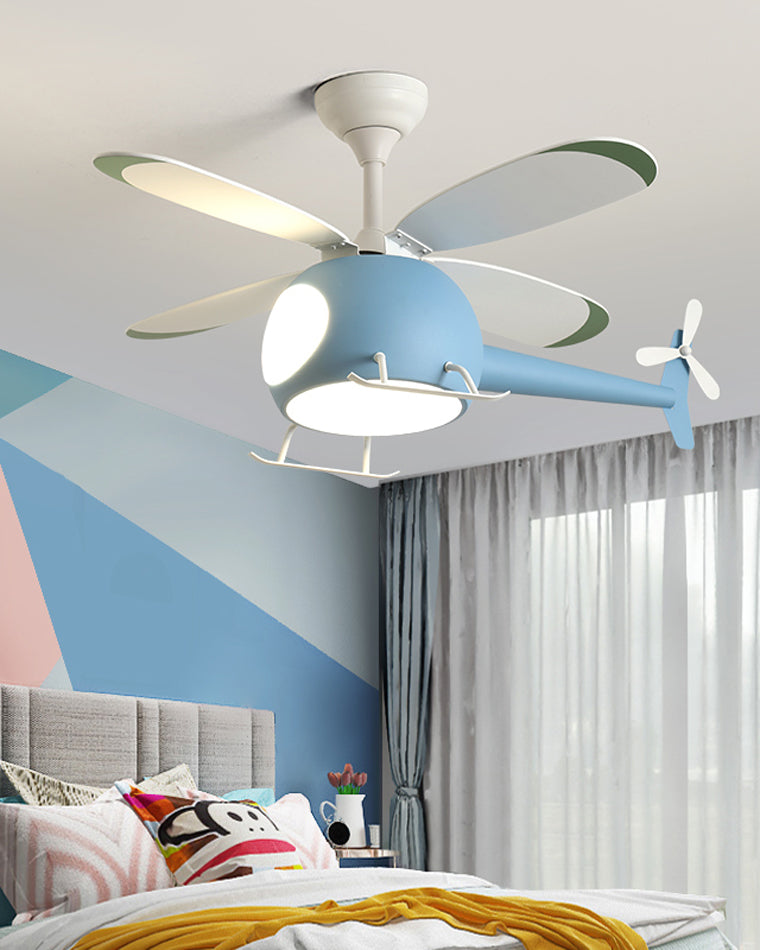Olverai Airplane Children Ceiling Fan Lamp