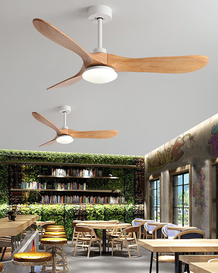 Olverai 52" Propeller Wood Ceiling Fan Lamp