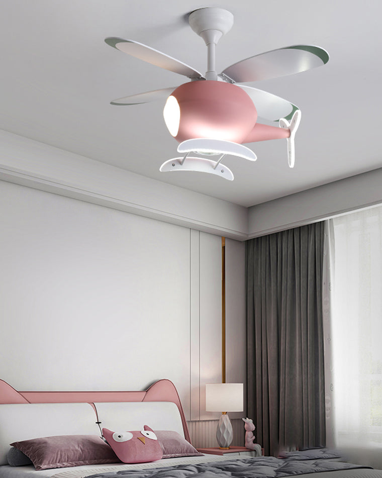 Olverai Airplane Children Ceiling Fan Lamp