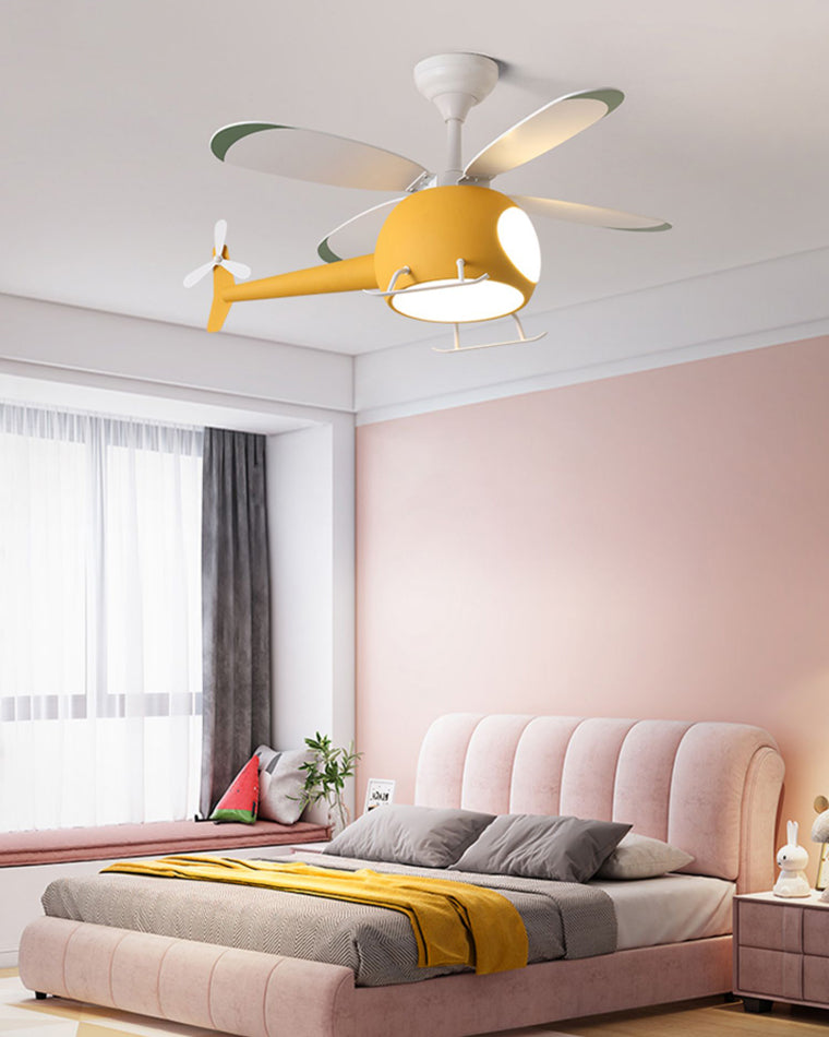 Olverai Airplane Children Ceiling Fan Lamp