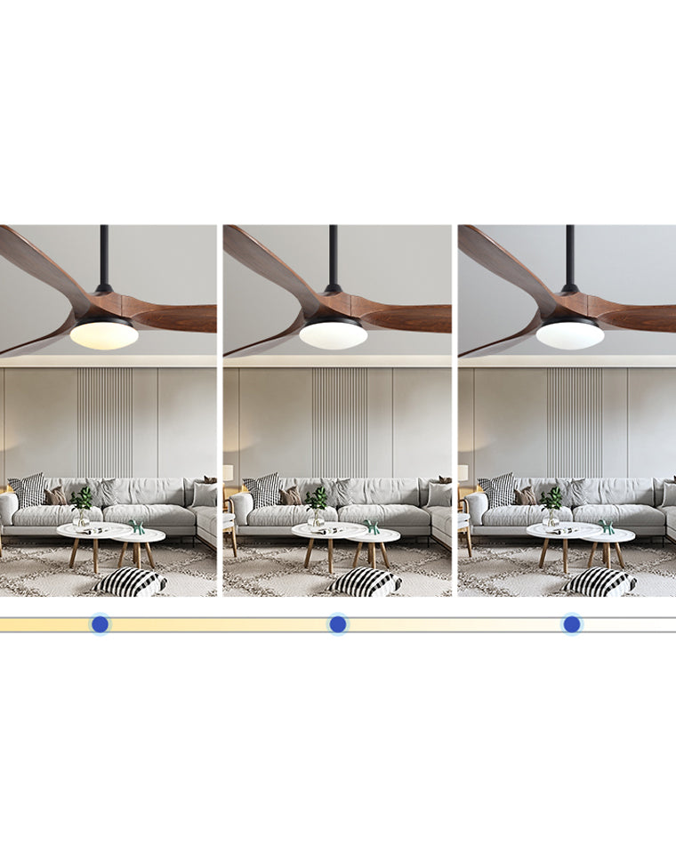 Olverai 52" Propeller Wood Ceiling Fan Lamp