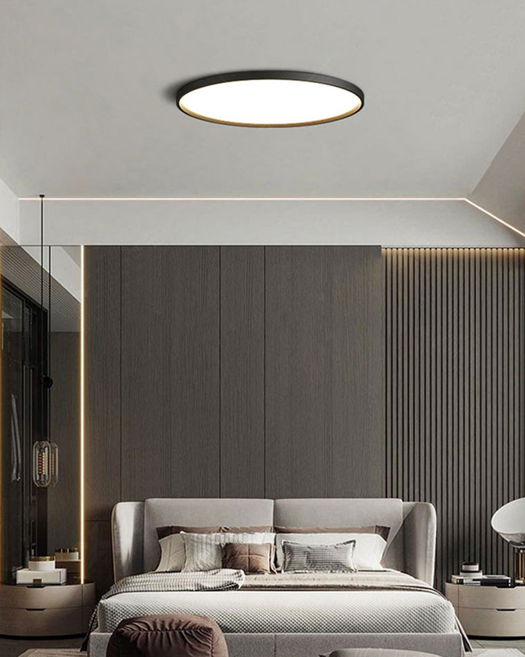 Olverai Flat Round Flush Mount Ceiling Light