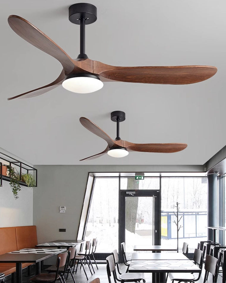 Olverai 52" Propeller Wood Ceiling Fan Lamp