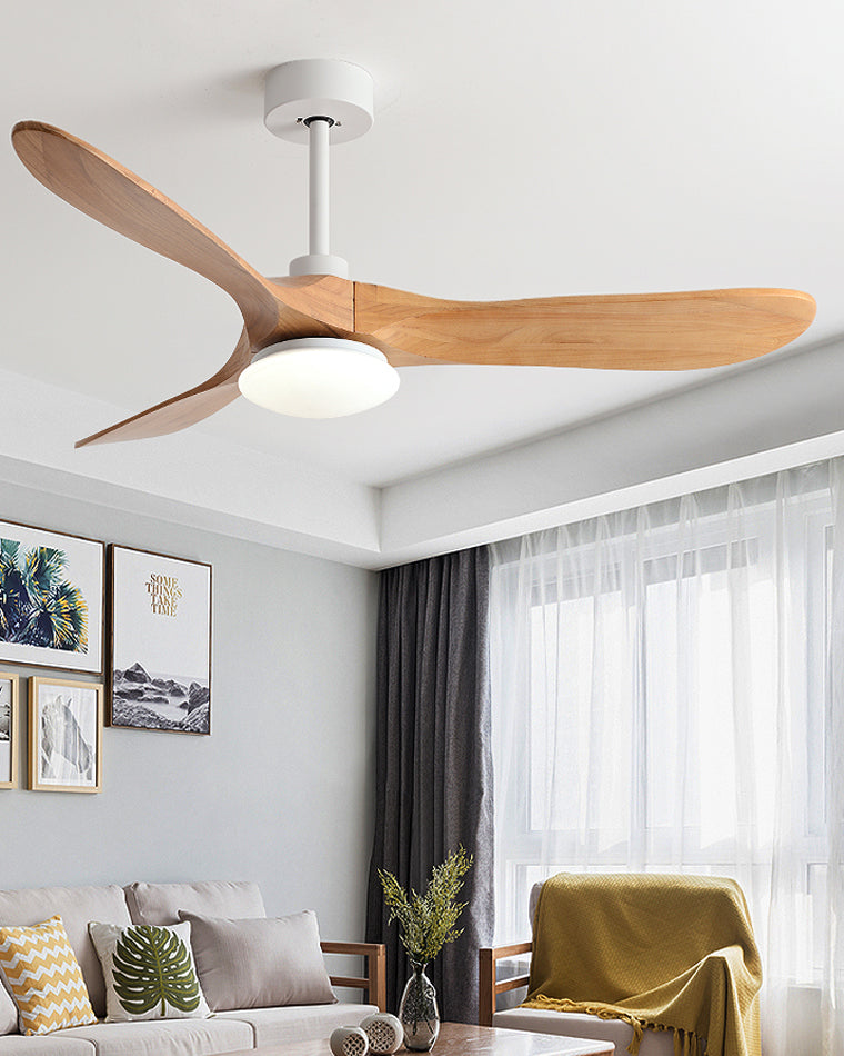 Olverai 52" Propeller Wood Ceiling Fan Lamp