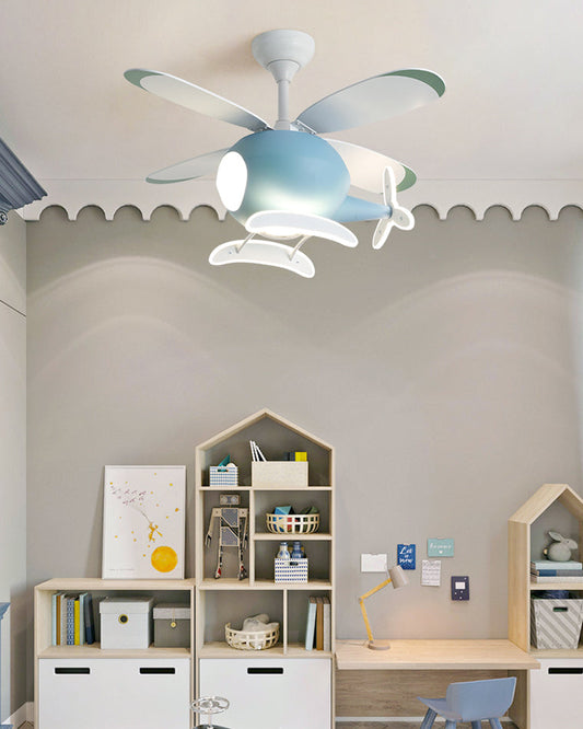 Olverai Airplane Children Ceiling Fan Lamp