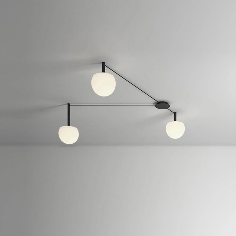 Olverai Custom Frosted Glass Globe Ceiling Light