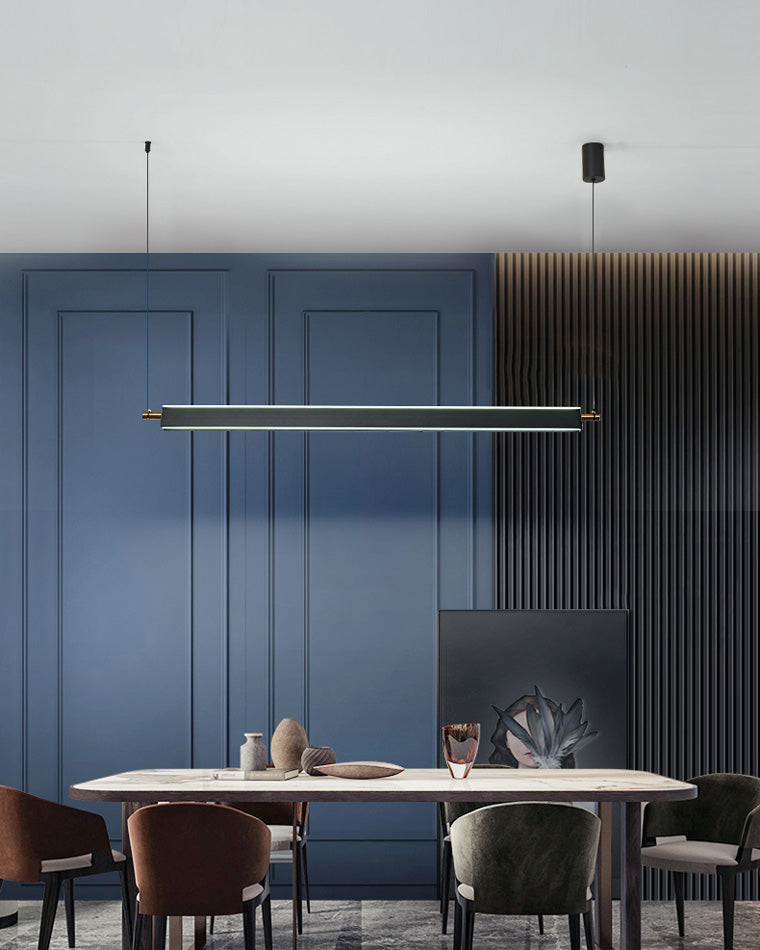 Olverai Black Linear Pendant Light