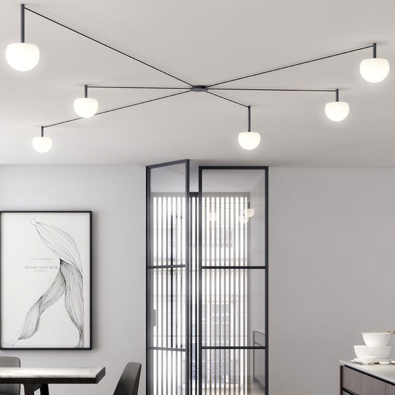 Olverai Custom Frosted Glass Globe Ceiling Light