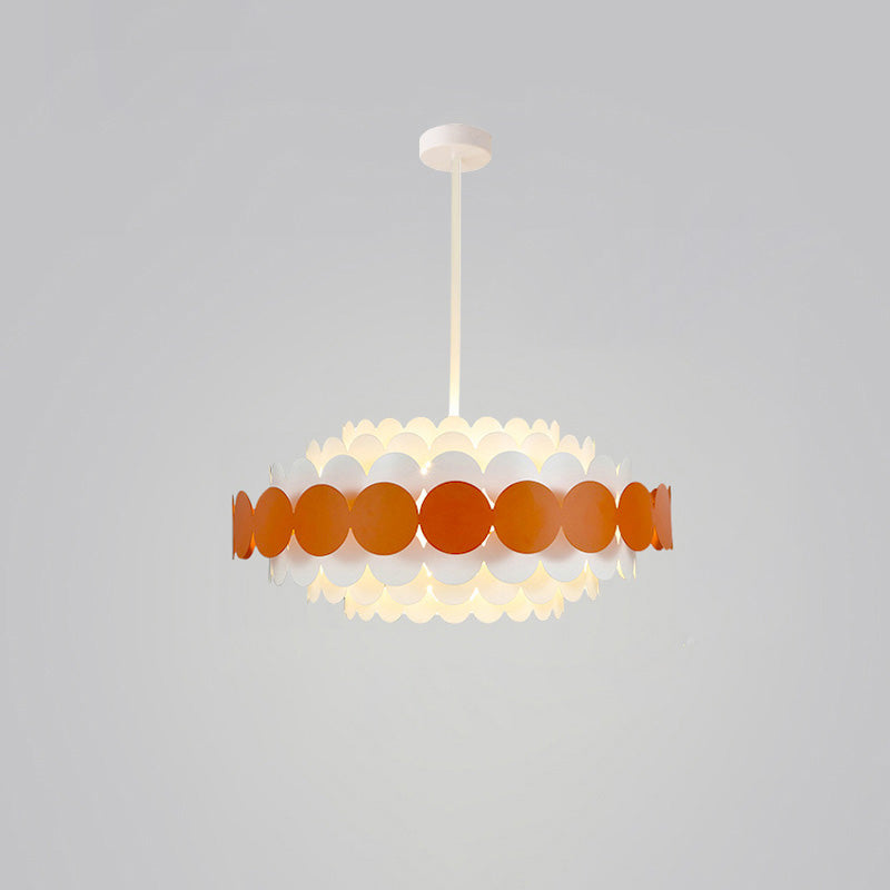 Olverai Scandi Scalloped Round Chandelier