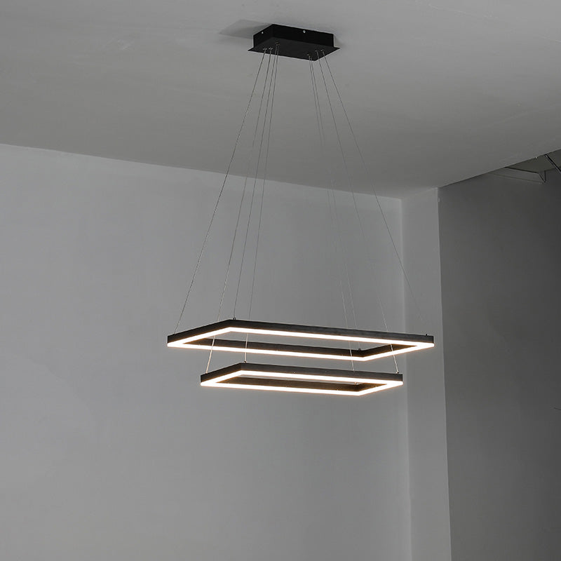 OlveraiTiered Rectangular LED Chandelier