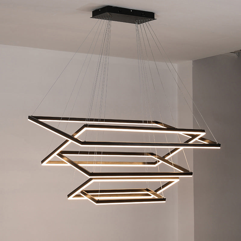 OlveraiTiered Rectangular LED Chandelier