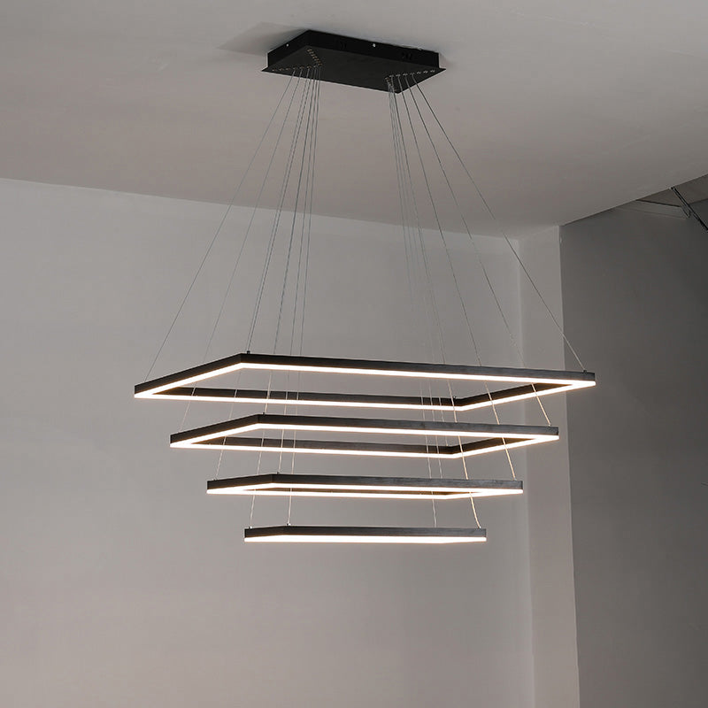 OlveraiTiered Rectangular LED Chandelier