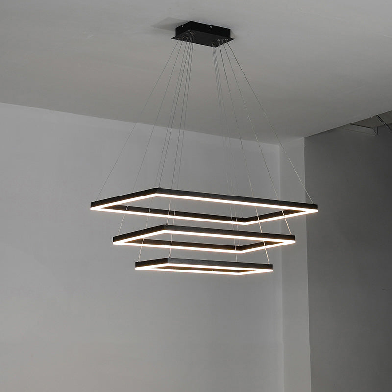 OlveraiTiered Rectangular LED Chandelier