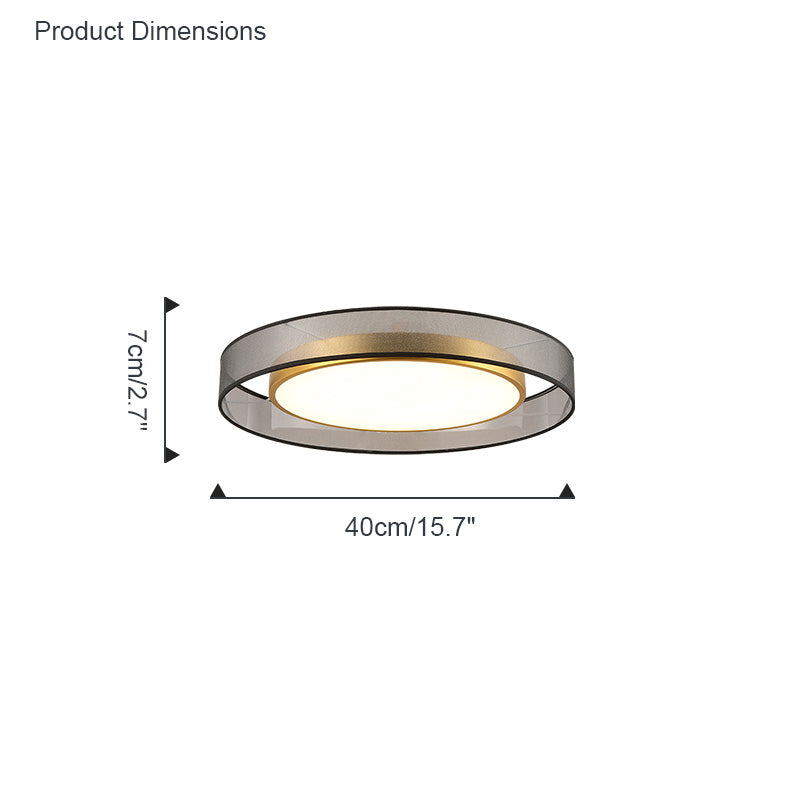 Olverai Fabric Round Ceiling Light