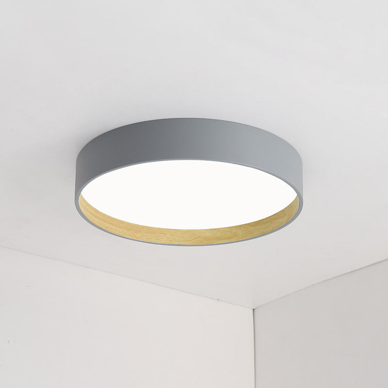 Olverai Oak Grain Round Ceiling Light