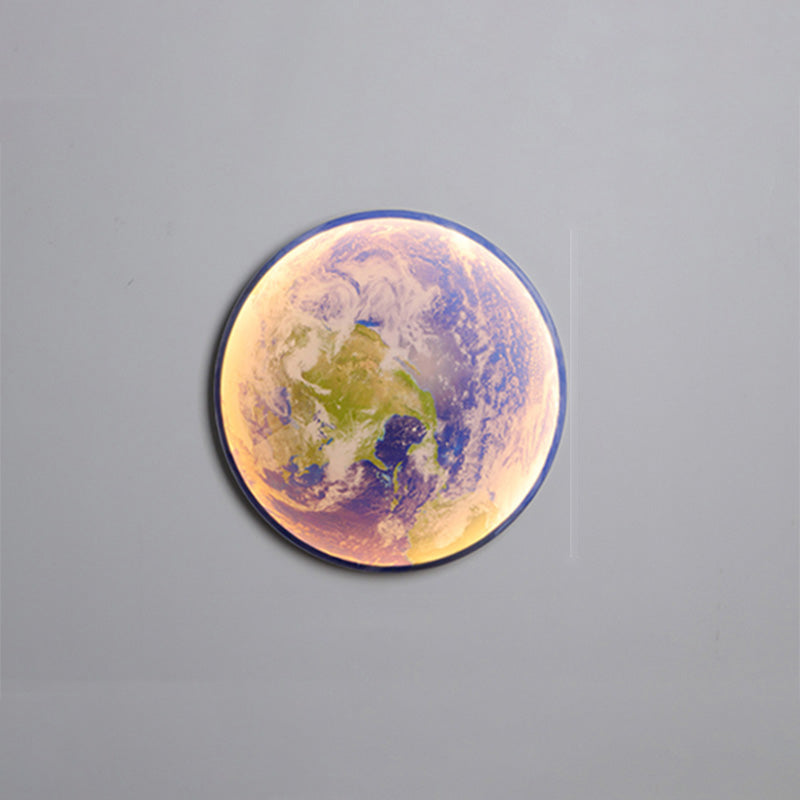 Olverai Moon/Earth Round Wall Sconce