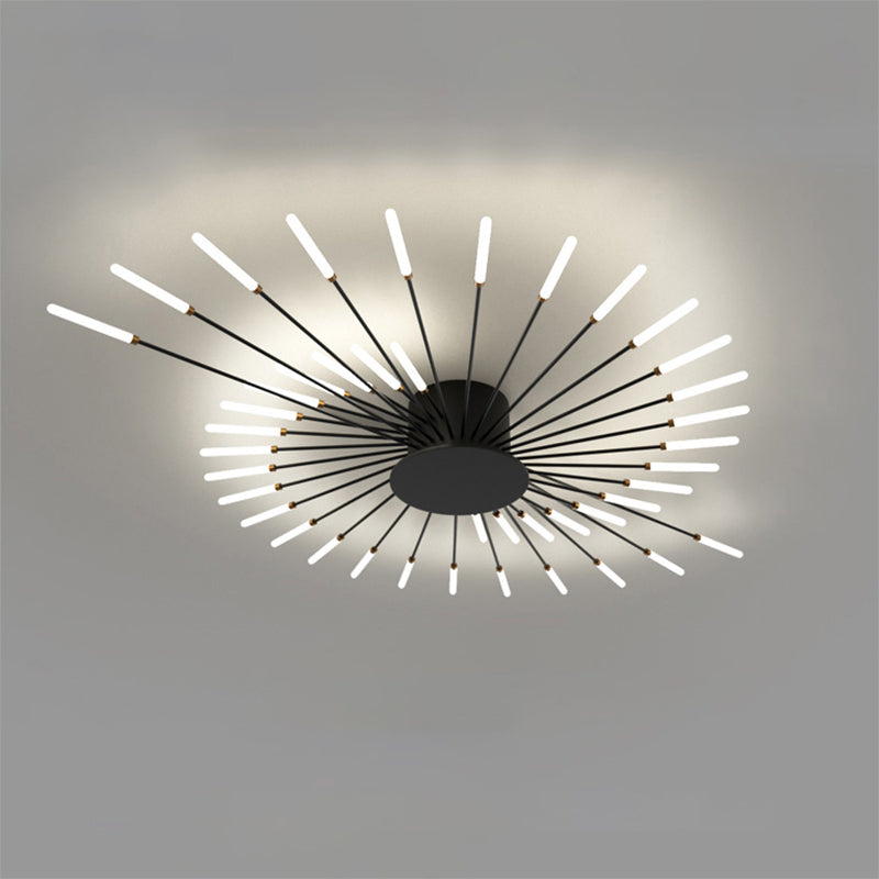 Olverai Firework Starburst Flush Mount Ceiling Light