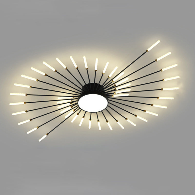 Olverai Firework Sunburst Flush Mount Ceiling Light