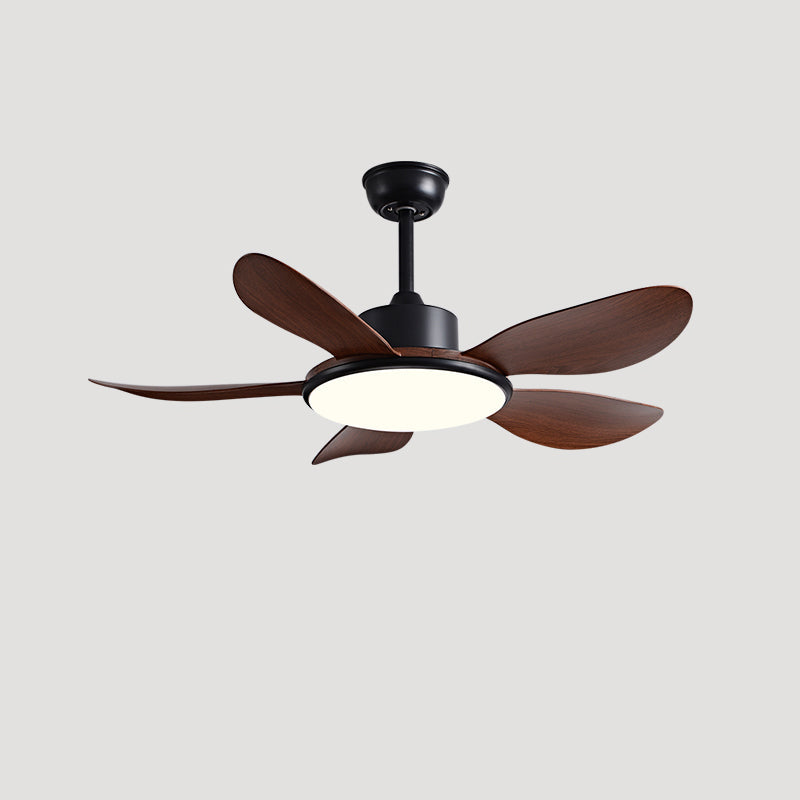 Olverai 5 Wood Blade Ceiling Fan Lamp
