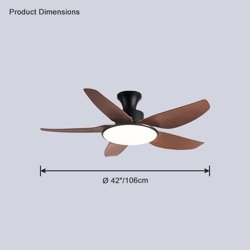 Olverai 42 Low Profile Ceiling Fan Lamp