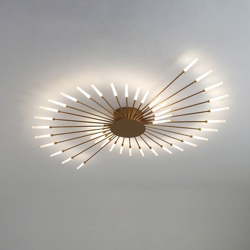 Olverai Firework Starburst Flush Mount Ceiling Light