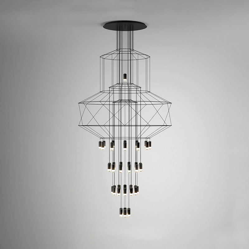 Olverai Wire Tiered Sculptural Chandelier